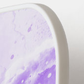 紫エレガント大理石プレーモノグラムのヤー名 ピックルボールラケット (左詳細)