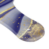 紫エレガント大理石瑪瑙モノグラムの カッティングボード (角)