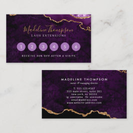 紫エレガント大理石瑪瑙 ロイヤリティカード