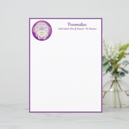 紫エレガント女神スピリチュアルパーソナライズされた (スタンド正面)