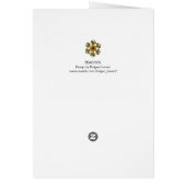 紫エレガント孔雀、宝石及び弓誕生日 (裏面)