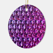 紫エレガント宝石ダイヤモンド セラミックオーナメント (左)