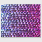 紫エレガント宝石ダイヤモンド ラッピングペーパー (フラット)