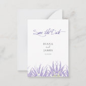 紫エレガント書道QRコード写真 ノートカード (正面)