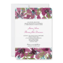 紫エレガント水彩花園 | 結婚s