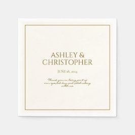 紫エレガント水彩野花結婚の スタンダードカクテルナプキン