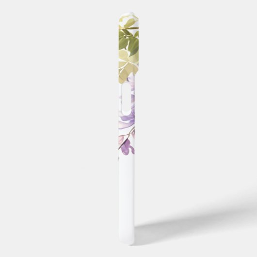 紫エレガント水色の藤の青フローラ Case-Mate iPhoneケース (裏面 / 右)