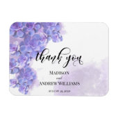 紫エレガント水色多肉有難 マグネット (横)