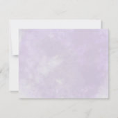 紫エレガント水色多肉汁結婚類 招待状 (裏面)