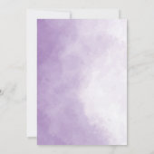 紫エレガント水色結婚式招待状 招待状 (裏面)