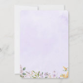 紫エレガント水色結婚式招待状 招待状 (裏面)