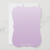 紫エレガント淡い色の赤グラデーションちゃんシャワー招待状 招待状 (裏面)