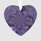 紫エレガント王室のの液体の輝き オーナメント (正面)