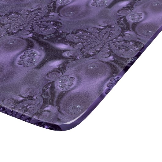 紫エレガント王室のの液体の輝き カッティングボード (角)
