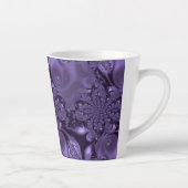 紫エレガント王室のの液体の輝き カフェラテマグ (右)