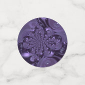 紫エレガント王室のの液体の輝き コンフェッティ (スモール正面)