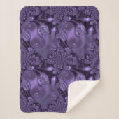 紫エレガント王室のの液体の輝き シェルパブランケット (正面)