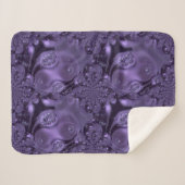 紫エレガント王室のの液体の輝き シェルパブランケット (正面(横))
