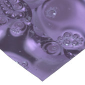 紫エレガント王室のの液体の輝き ショートテーブルランナー (コーナー)