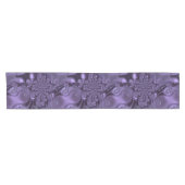 紫エレガント王室のの液体の輝き ショートテーブルランナー (横)