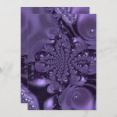 紫エレガント王室のの液体の輝き シーズンカード (正面/裏面)