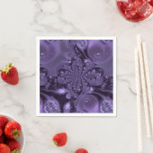 紫エレガント王室のの液体の輝き スタンダードカクテルナプキン (インサイチュ)