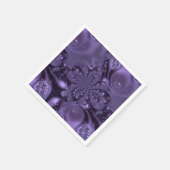 紫エレガント王室のの液体の輝き スタンダードカクテルナプキン (角)