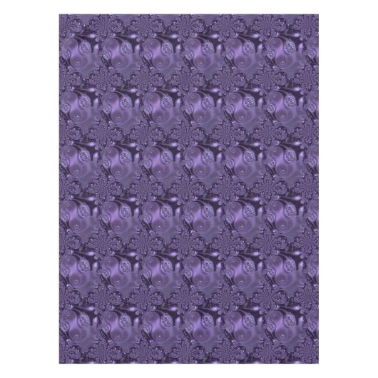 紫エレガント王室のの液体の輝き テーブルクロス (正面)