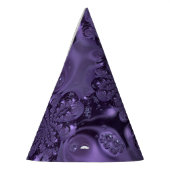 紫エレガント王室のの液体の輝き パーティーハット (左)