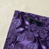 紫エレガント王室のの液体の輝き ビーチタオル (インサイチュ)