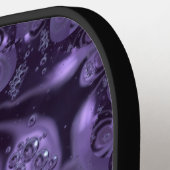 紫エレガント王室のの液体の輝き ピックルボールラケット (左詳細)