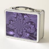 紫エレガント王室のの液体の輝き メタルランチボックス (裏面)
