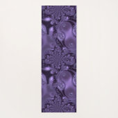 紫エレガント王室のの液体の輝き ヨガマット (裏面)