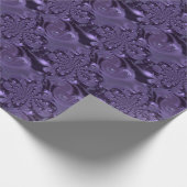 紫エレガント王室のの液体の輝き ラッピングペーパー (角)