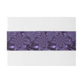 紫エレガント王室のの液体の輝き 招待状ベリーバンド (裏面例)