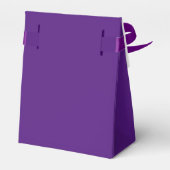 紫エレガント王室の。リボン付きテントフェイバーボックス フェイバーボックス (裏面サイド)