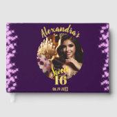 紫エレガント童話の甘い16枚の写真スペインの ゲストブック (正面)