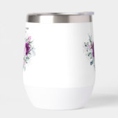 紫エレガント素朴赤面幾何結婚式 (左面)