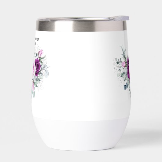 紫エレガント素朴赤面幾何結婚式 (左面)