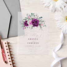 紫エレガント素朴赤面幾何結婚式