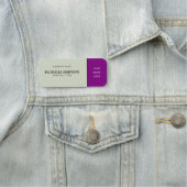 紫エレガント紫とベージュユニーク: フェミニン 名札 (インサイチュ)