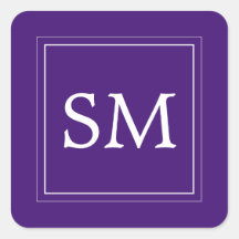 紫エレガント紫バイオレット白モノグラ結婚ム