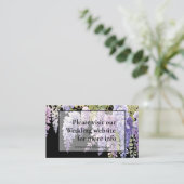 紫エレガント紫マゼンタの水結婚色フジ エンクロージャーカード (スタンド正面)