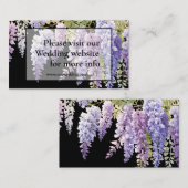 紫エレガント紫マゼンタの水結婚色フジ エンクロージャーカード (正面/裏面)