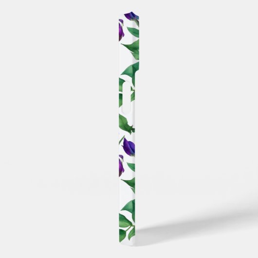 紫エレガント紫マゼンタピンク色の牡丹 Case-Mate iPhoneケース (裏面 / 右)