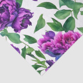 紫エレガント紫マゼンタ色花模様花 薄葉紙 (詳細)