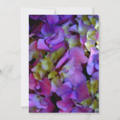 紫エレガント紫紫紫紫紫花結婚の 招待状 (裏面)