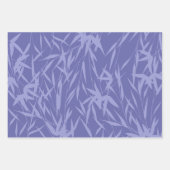 紫エレガント色の葉葉の ラッピングペーパーシート (正面)