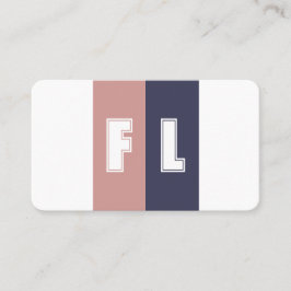 紫エレガント色パレット書道QRコード 名刺