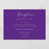 紫エレガント色洗浄紫外披露宴 エンクロージャーカード (正面)